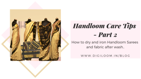 How to dry and iron Handloom Sarees..